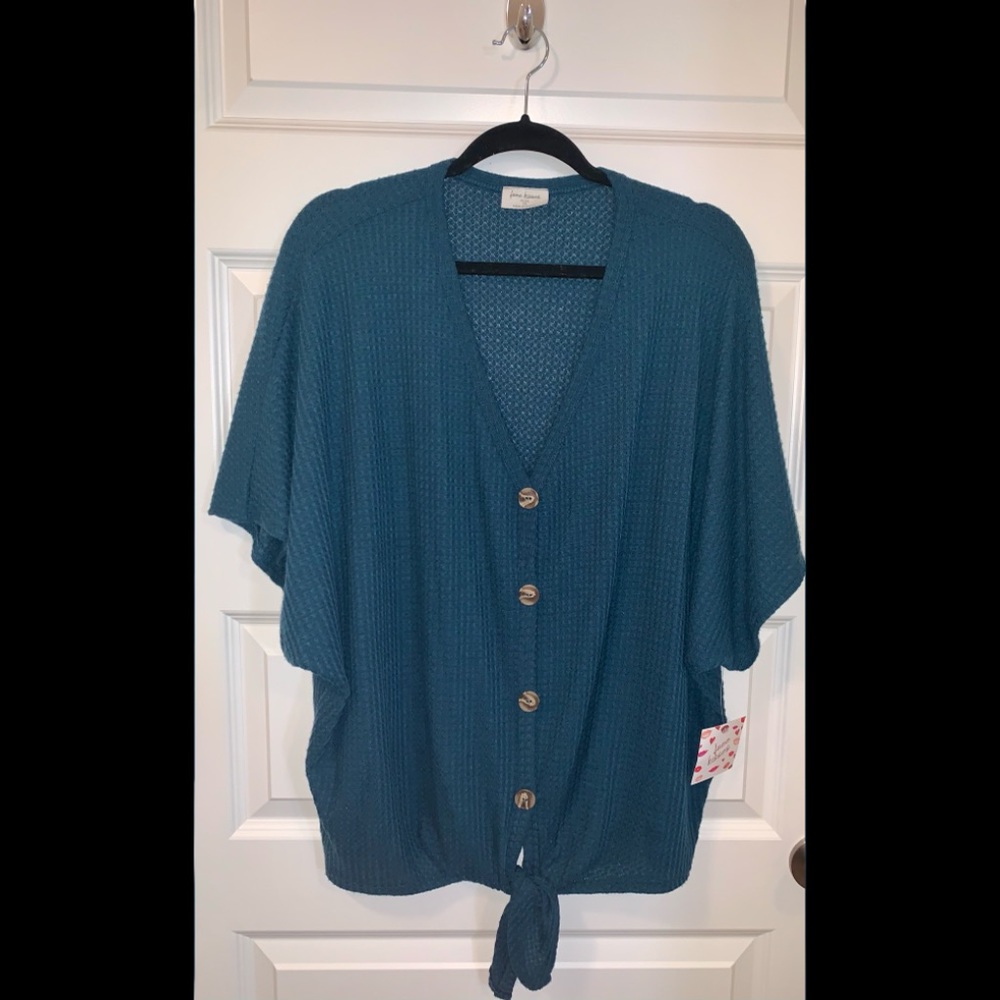 Teal Blouse Size 2x